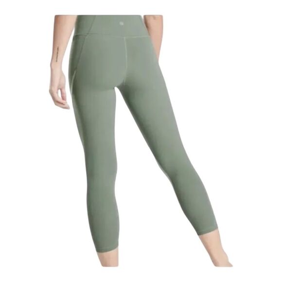 Athleta Salutation Stash Pocket Colorblock 7/8 Tight Green Plus Size 2X NWOT - Picture 2 of 9